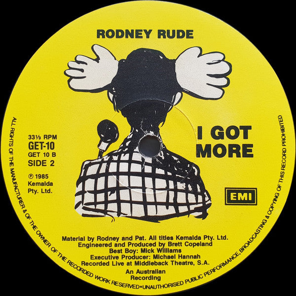 Rodney Rude : I Got More (LP, Album)