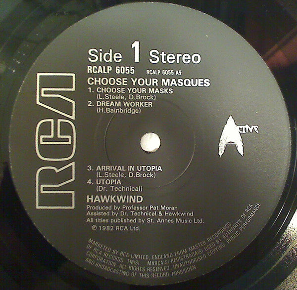 Hawkwind : Choose Your Masques (LP, Album)