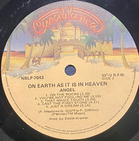 Angel (24) : On Earth As It Is In Heaven (LP, Album)
