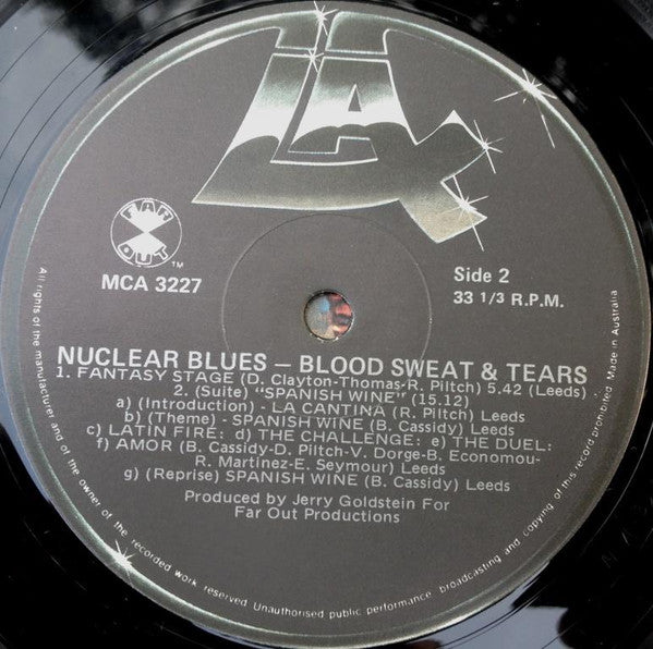 Blood, Sweat And Tears : Nuclear Blues (LP, Album)