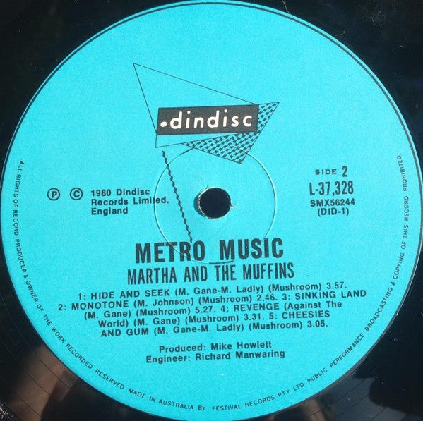 Martha And The Muffins : Metro Music (LP, Album)