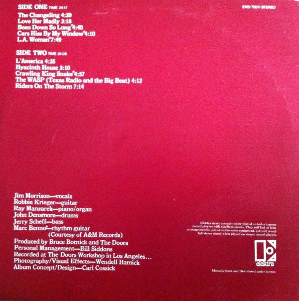 The Doors : L.A. Woman (LP, Album, RE)