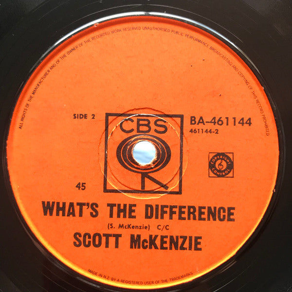 Scott McKenzie : San Francisco "Wear Some Flowers In Your Hair" (7", Single)