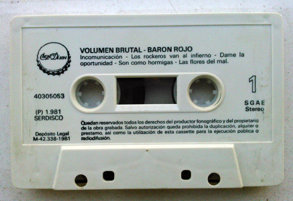Baron Rojo* : Volumen Brutal (Cass, Album, RE)