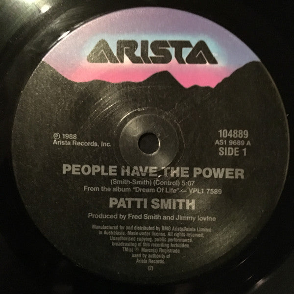 Patti Smith : People Have The Power (7", Single)