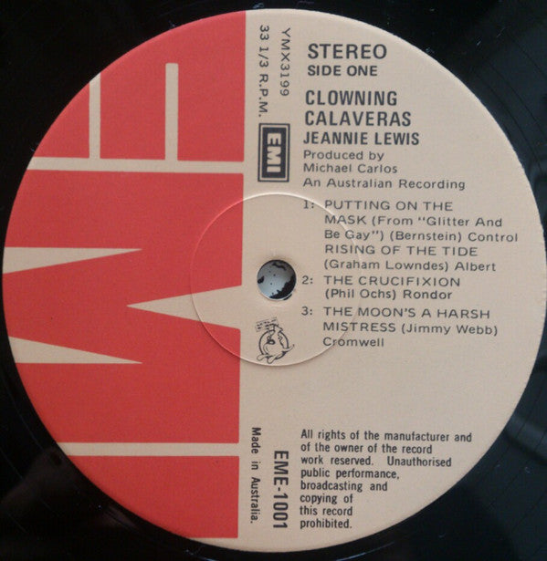 Jeannie Lewis : Tears Of Steel & The Clowning Calaveras (2xLP, Album, Gat)