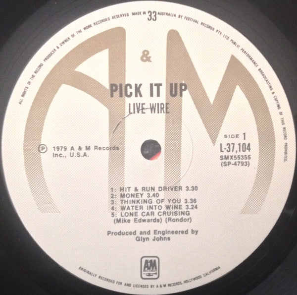 Live Wire (3) : Pick It Up (LP, Album)