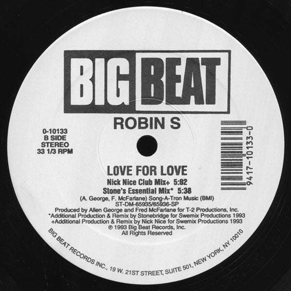 Robin S. : Love For Love (12")