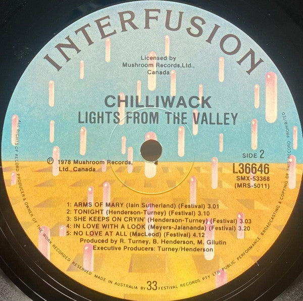 Chilliwack : Lights From The Valley (LP, Album)