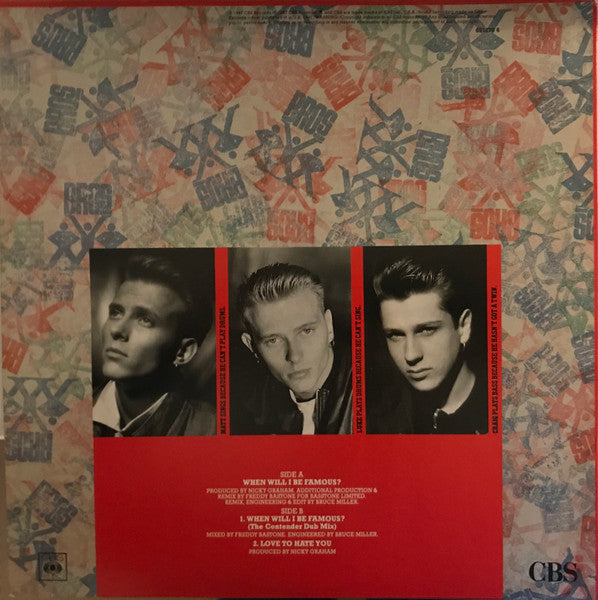 Bros : When Will I Be Famous? (12")