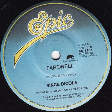 James Brown, Vince DiCola : Living In America / Farewell (7", Single)