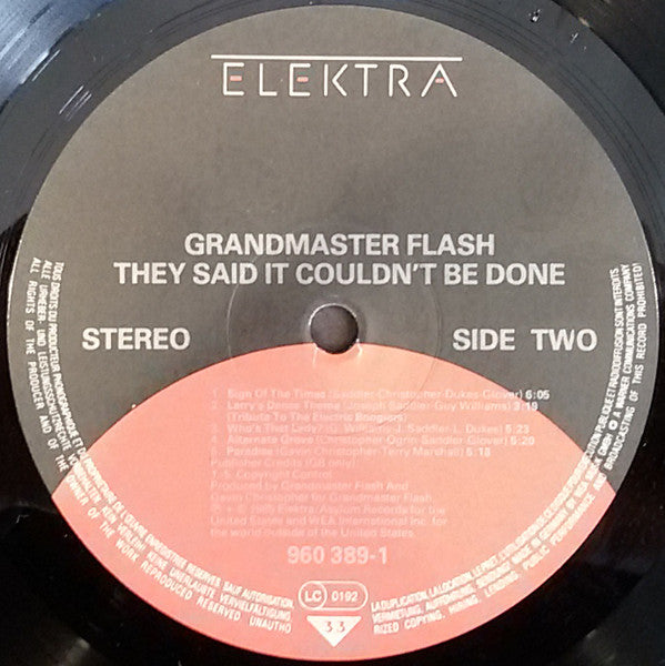Grandmaster Flash : They Said It Couldn't Be Done (LP, Album)