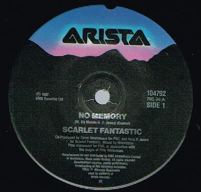 Scarlet Fantastic : No Memory (7")