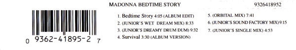 Madonna : Bedtime Story (CD, Maxi, Ltd, M/Print)