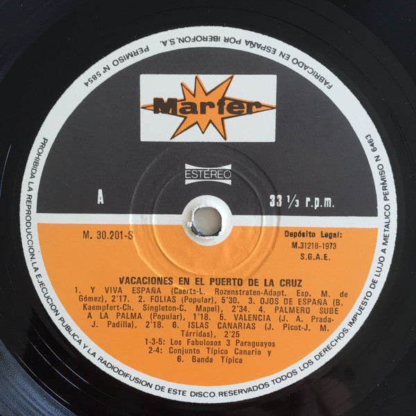 Various : Vacaciones En El Puerto De La Cruz (LP, Comp)
