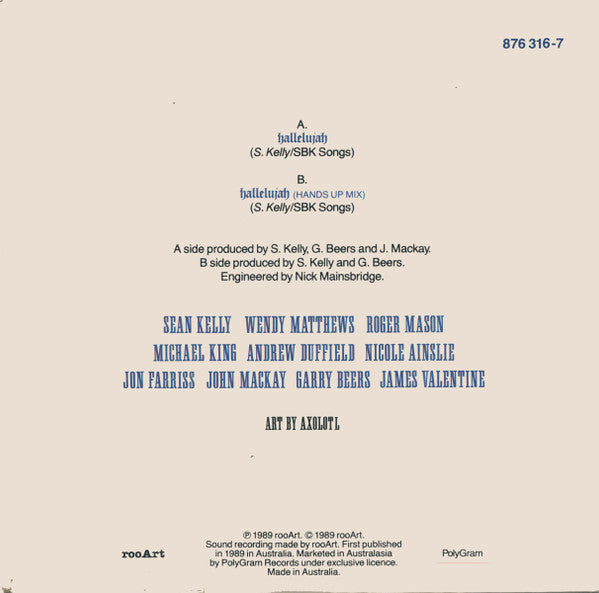 Absent Friends : Hallelujah (7", Single)