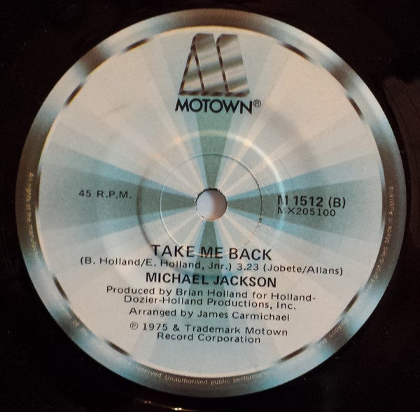 Michael Jackson : One Day In Your Life (7", Single)