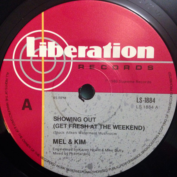 Mel & Kim : Showing Out (7", Single)