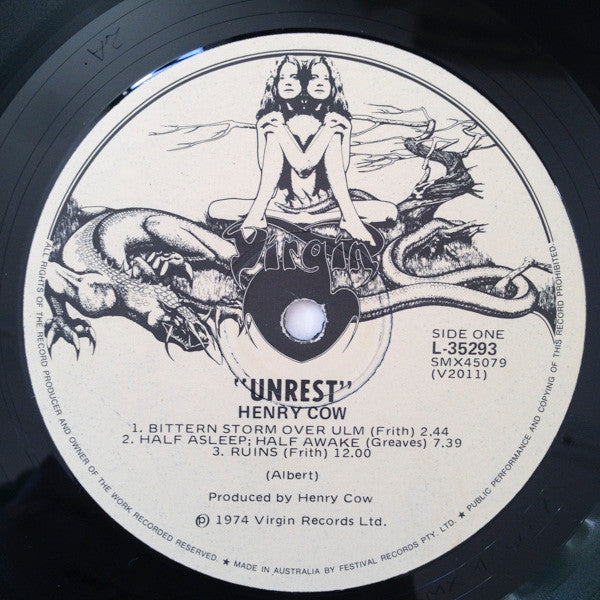 Henry Cow : Unrest (LP, Album, Gat)