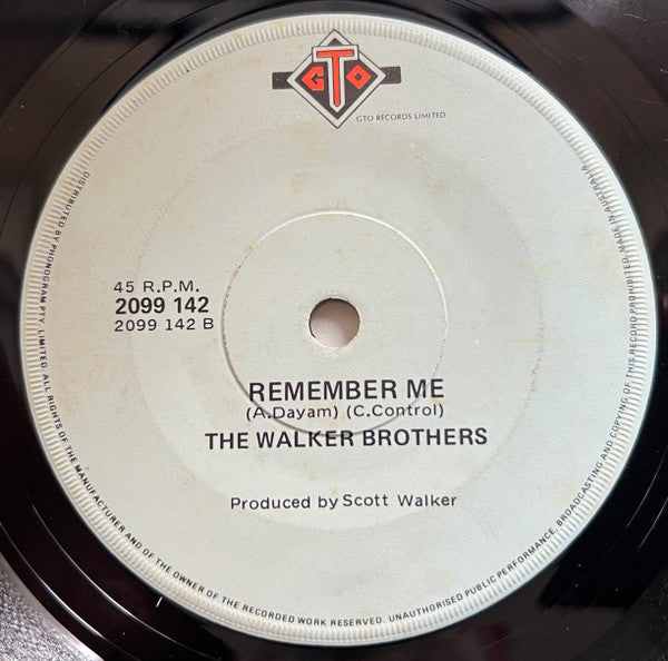The Walker Brothers : No Regrets (7", Single)