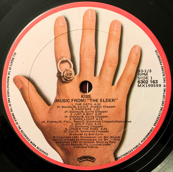Kiss : (Music From) The Elder (LP, Album, Gat)