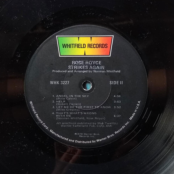 Rose Royce : Strikes Again (LP, Album, Los)