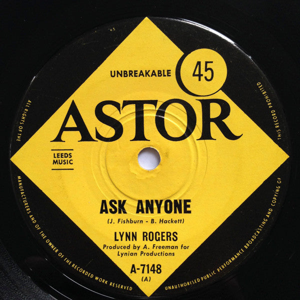 Lynn Rogers : Ask Anyone (7", Single)