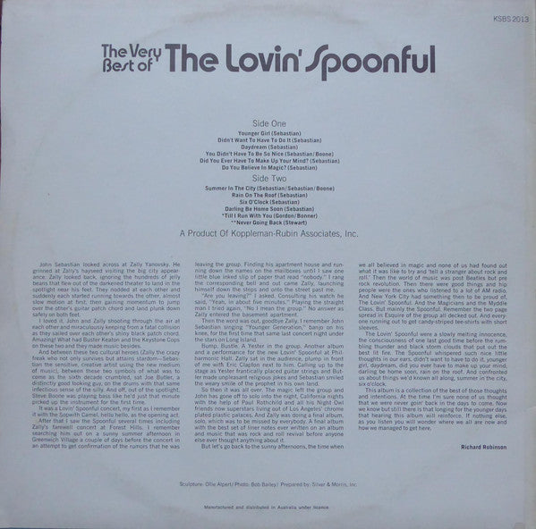 The Lovin' Spoonful : The Very Best Of The Lovin' Spoonful (LP, Comp)