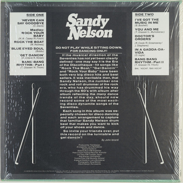 Sandy Nelson : Bang Bang Rhythm (LP, Album)