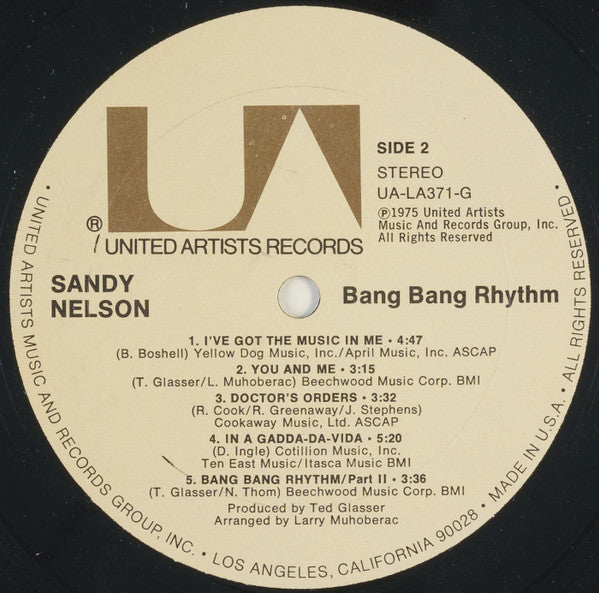 Sandy Nelson : Bang Bang Rhythm (LP, Album)