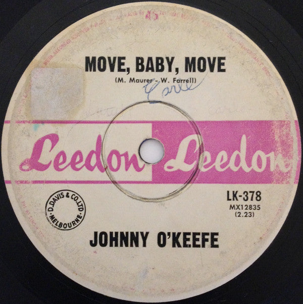 Johnny O'Keefe : Move, Baby, Move (7", Single)