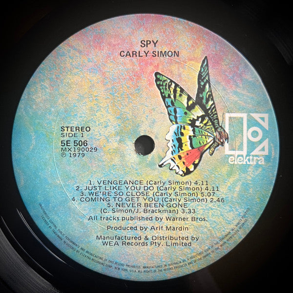 Carly Simon : Spy (LP, Album, Gat)