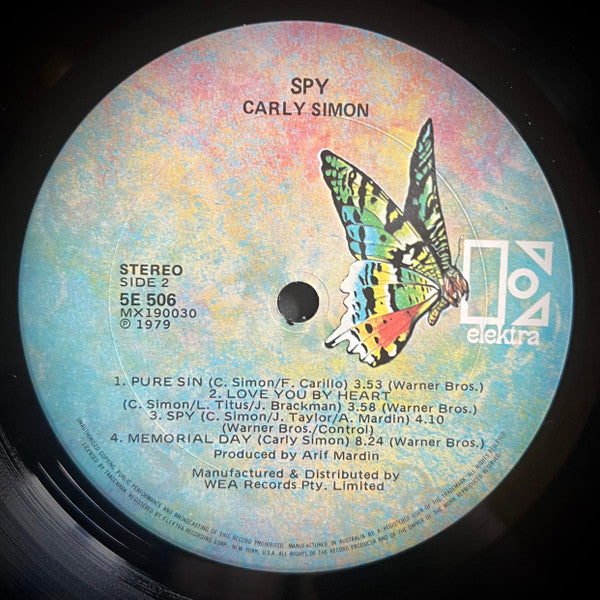 Carly Simon : Spy (LP, Album, Gat)
