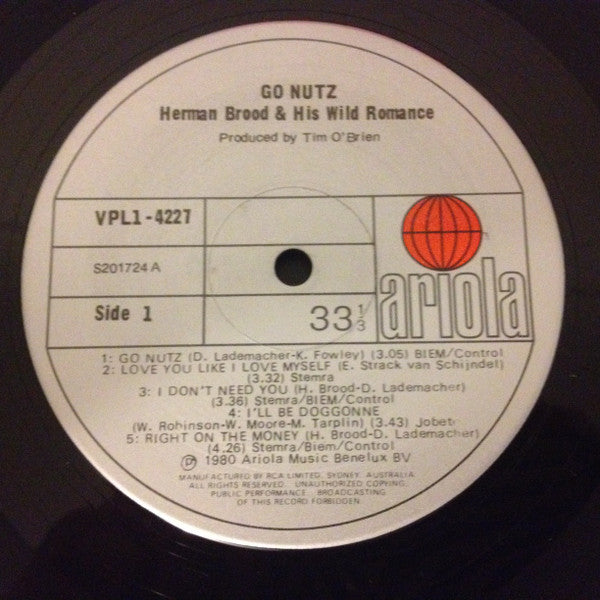 Herman Brood & His Wild Romance : Go Nutz (LP, Album)