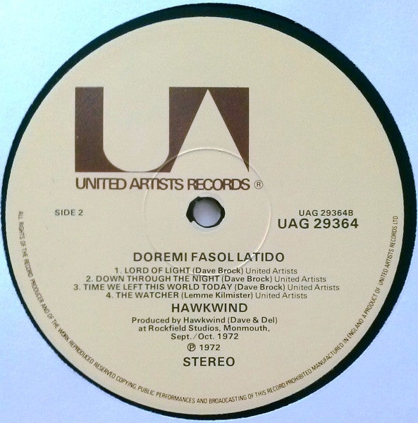 Hawkwind : Doremi Fasol Latido (LP, Album, RP, Inn)