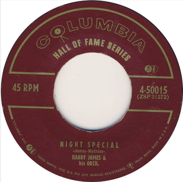 Harry James And His Orchestra : Back Beat Boogie / Night Special (7", Single, RE, Styrene)