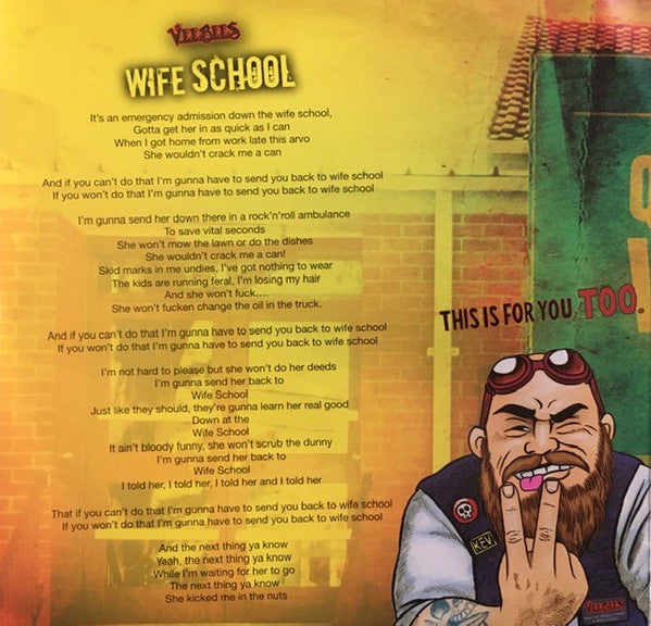 The VeeBees : Meet My Middle Finger / Wife School (7", Single, Pic)