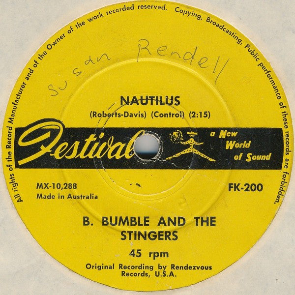 B. Bumble & The Stingers : Nut Rocker (7", Single)