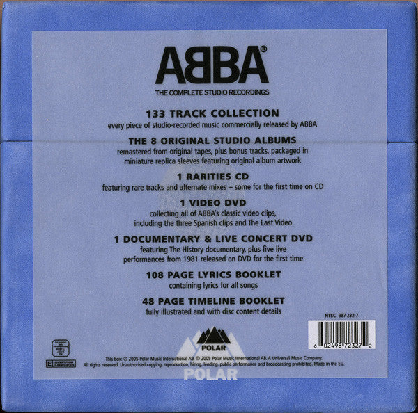 ABBA : The Complete Studio Recordings (Box, Comp, Ltd + CD, Album, RE, RM, Bla + CD, Albu)