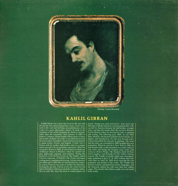 Khalil Gibran Featuring Richard Harris : The Prophet (LP, Album, Gat)