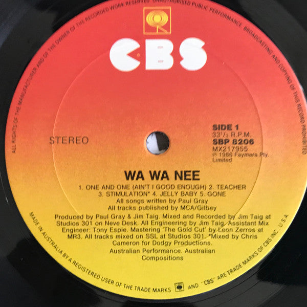 Wa Wa Nee : Wa Wa Nee (LP, Album)