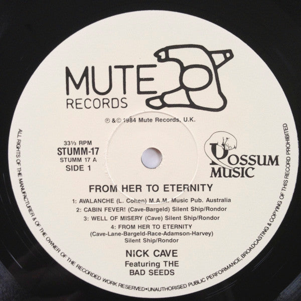 Nick Cave Featuring The Bad Seeds* : From Her To Eternity (LP, Album, RE)