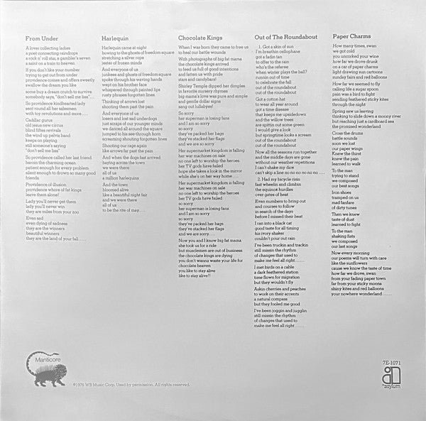 Premiata Forneria Marconi : Chocolate Kings (LP, Album)