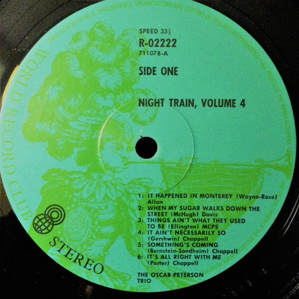 The Oscar Peterson Trio : Night Train Vol. 4 (LP, Comp, Club)