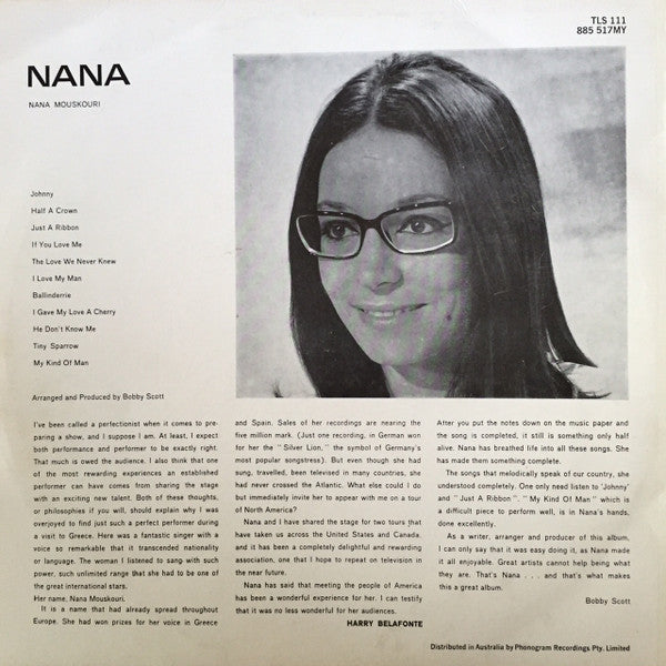Nana Mouskouri : Nana (LP, Album)