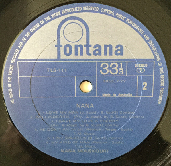 Nana Mouskouri : Nana (LP, Album)