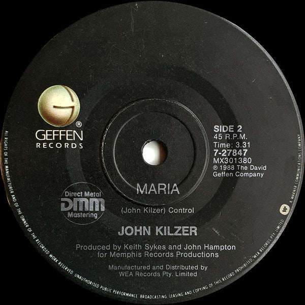John Kilzer : Red Blue Jeans (7", Single)