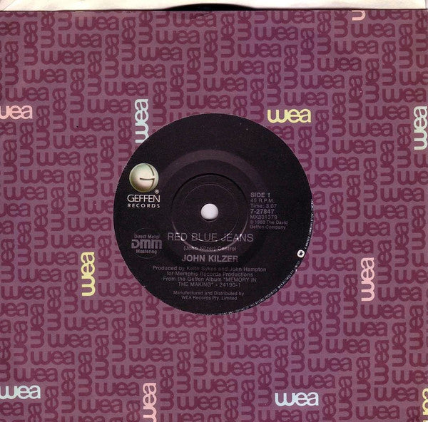 John Kilzer : Red Blue Jeans (7", Single)