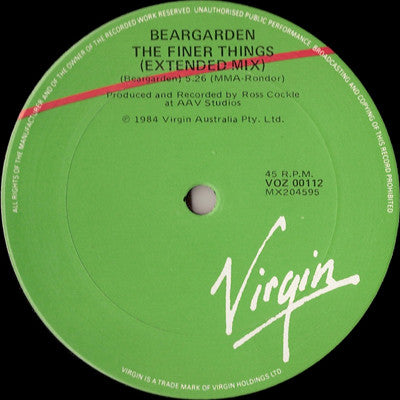 Beargarden : The Finer Things (12", Single)