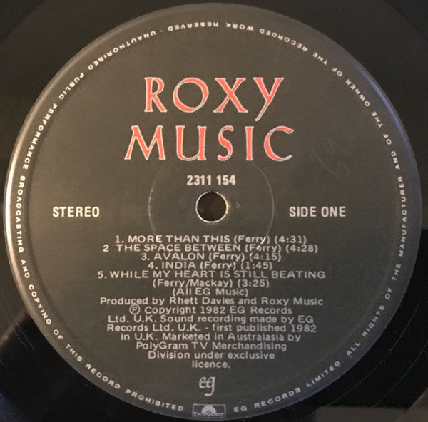 Roxy Music : Avalon (LP, Album)